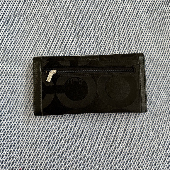 Coach long black wallet - Picture 2 of 8